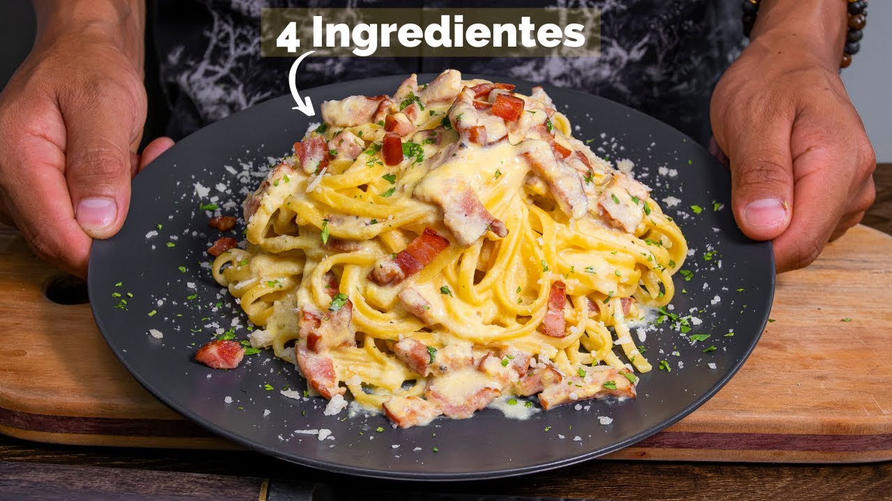 Mi Receta favorita de Tallarines a la Carbonara, ¡no dejes de probar esta comida! Abelca