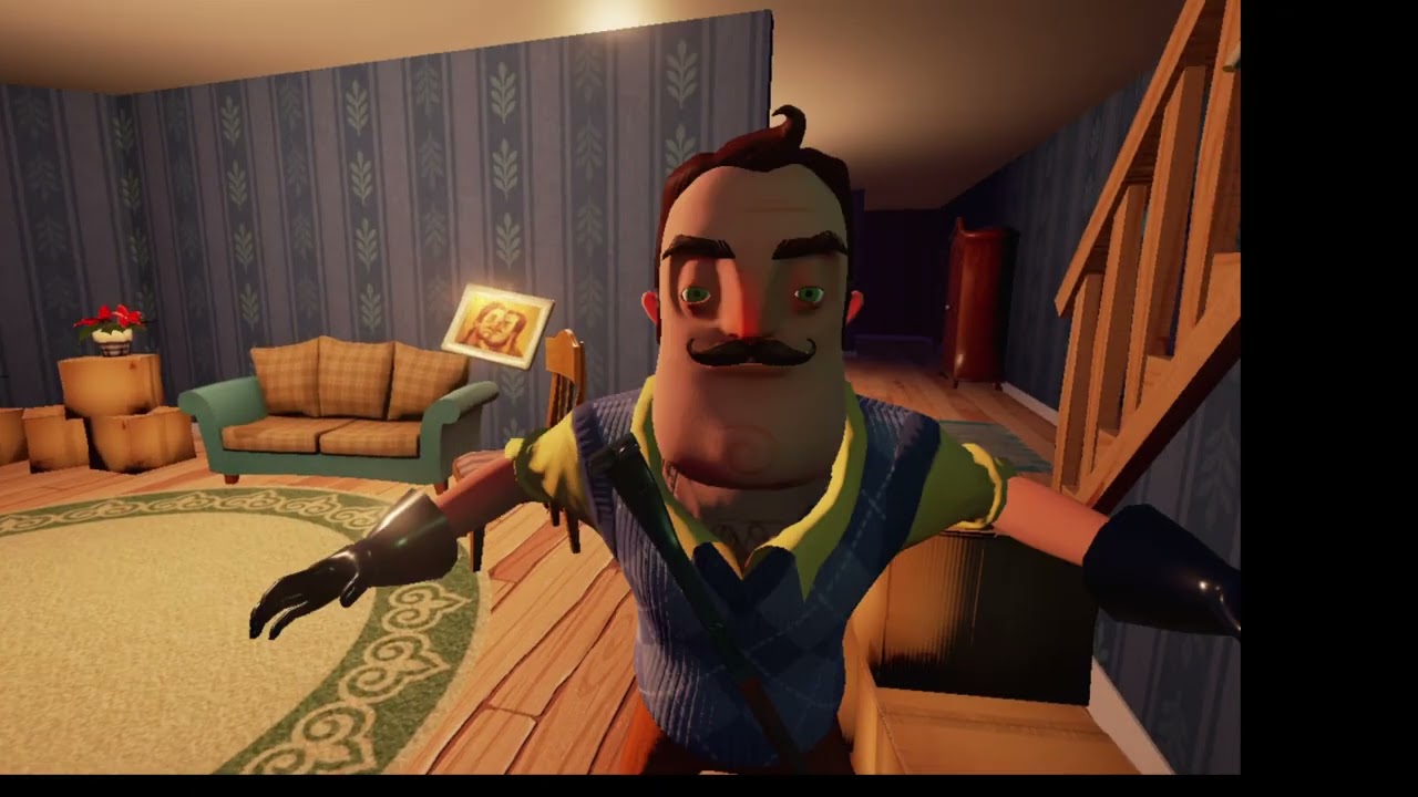 Hello Neighbor pre-Alpha!!! Gameplay first time