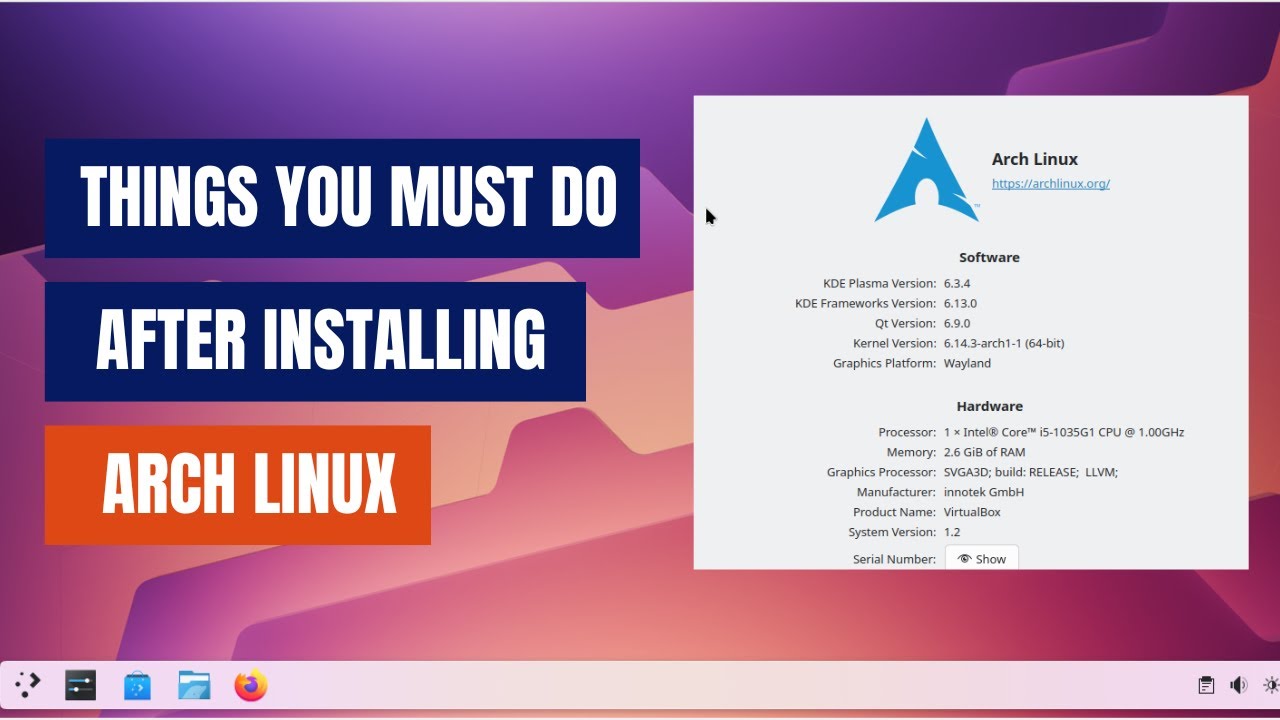 10 вещей, которые нужно сделать после установки Arch Linux
