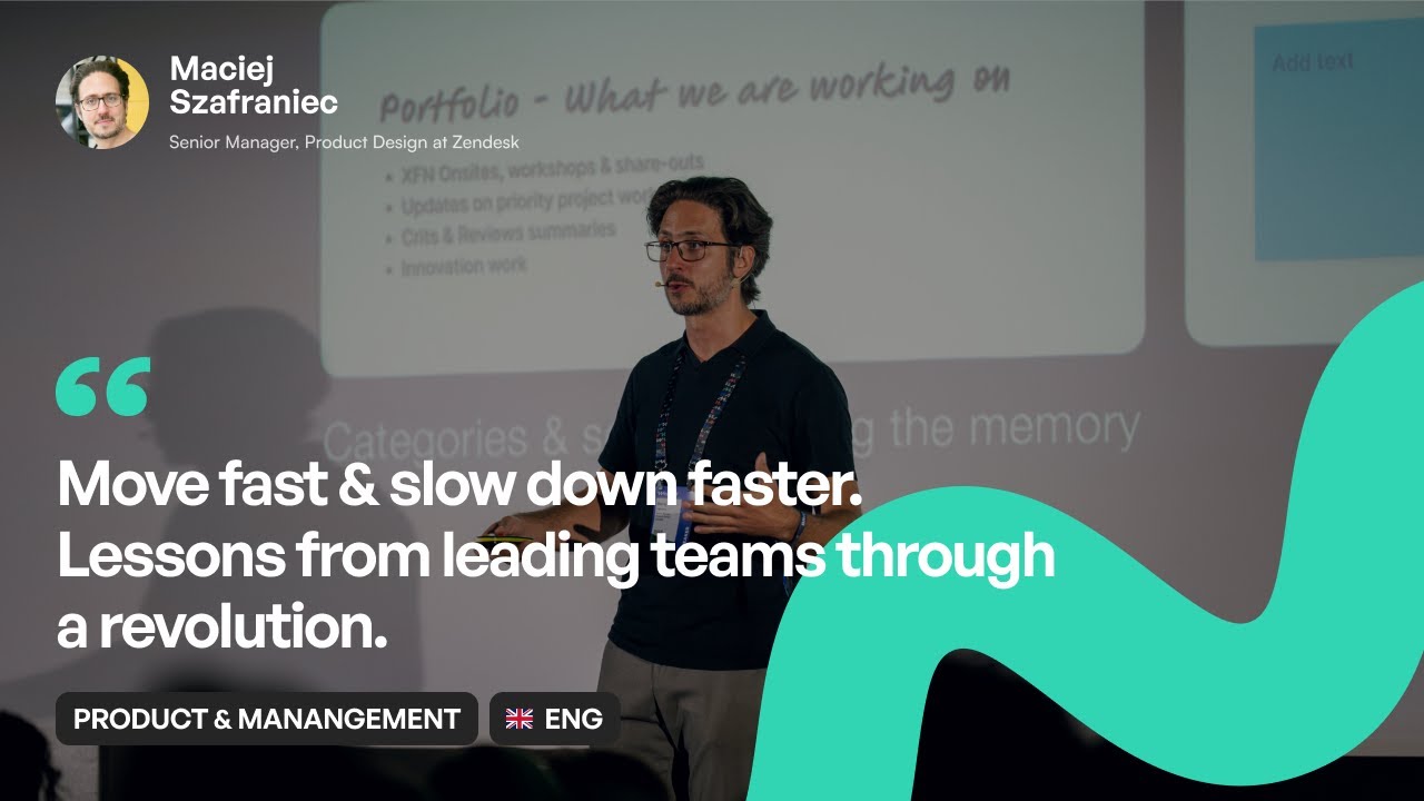 [ENG] Maciej Szafraniec | Move fast & slow down faster | WaysConf 2025