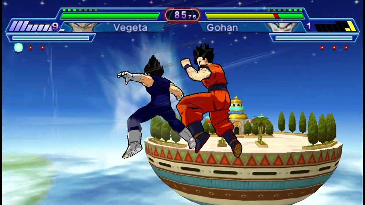 Majin Vegeta VS Adult Gohan – Dragon Ball Z Shin Budokai 2