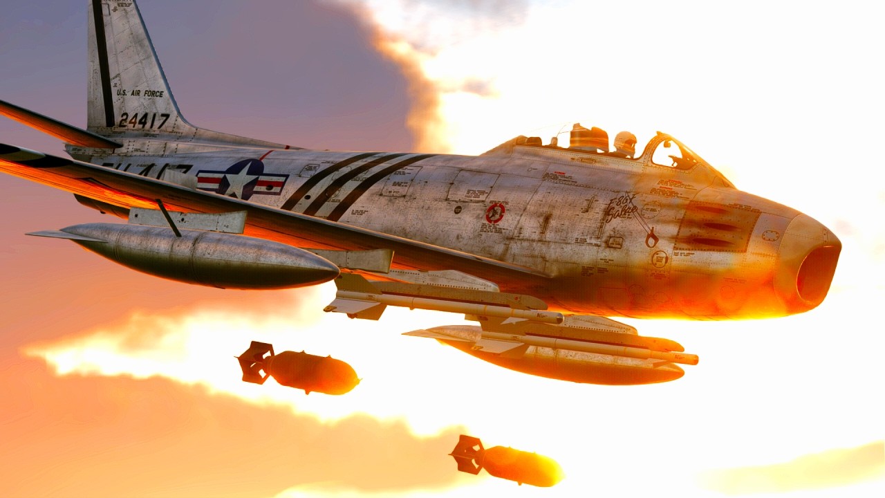 F-86 Sabre Bombs Wismar Harbor | MiG-15s Scramble! | Cold War | DCS