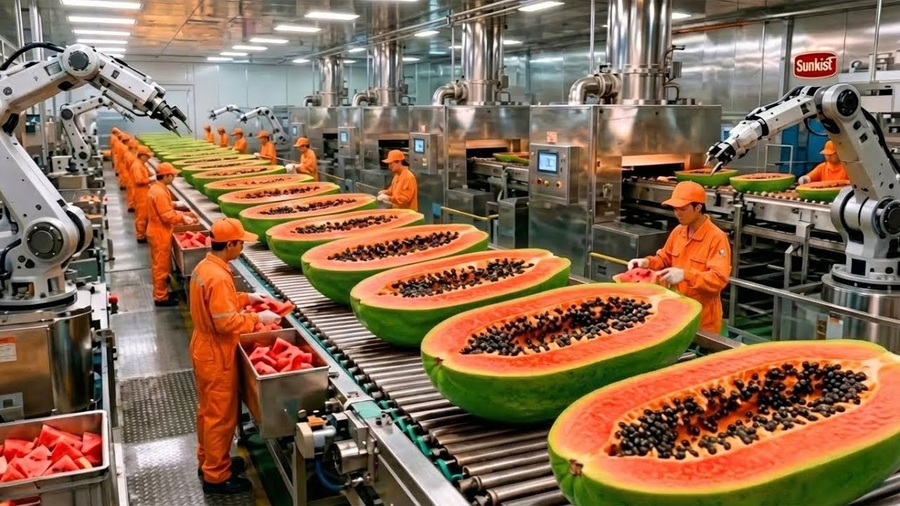 Inside a Papaya Factory &ndash; An Incredible Automated Production Process