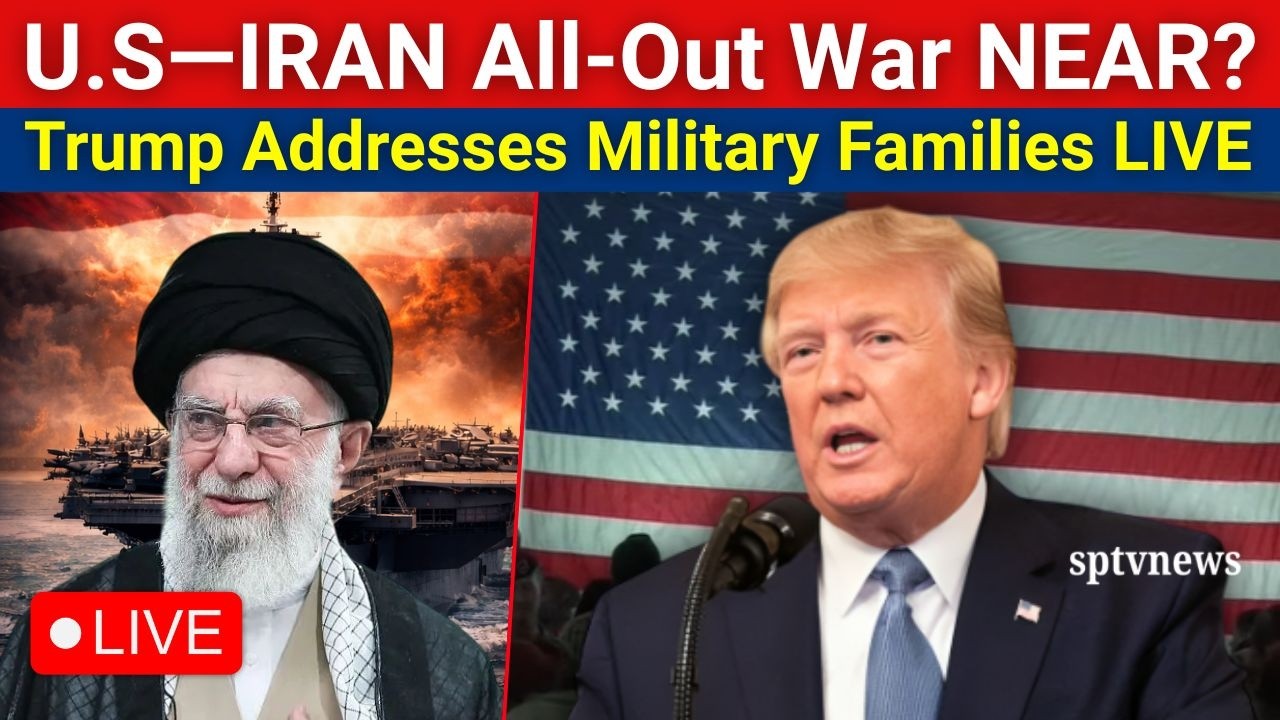 TRUMP LIVE: U.S Vs Iran War Near? Donald Trump Speaks to Military Families at Fort Bragg | US News