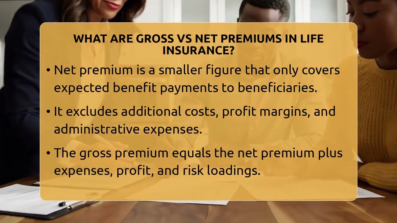 What Are Gross Vs Net Premiums In Life Insurance? - Life Insurance Library
