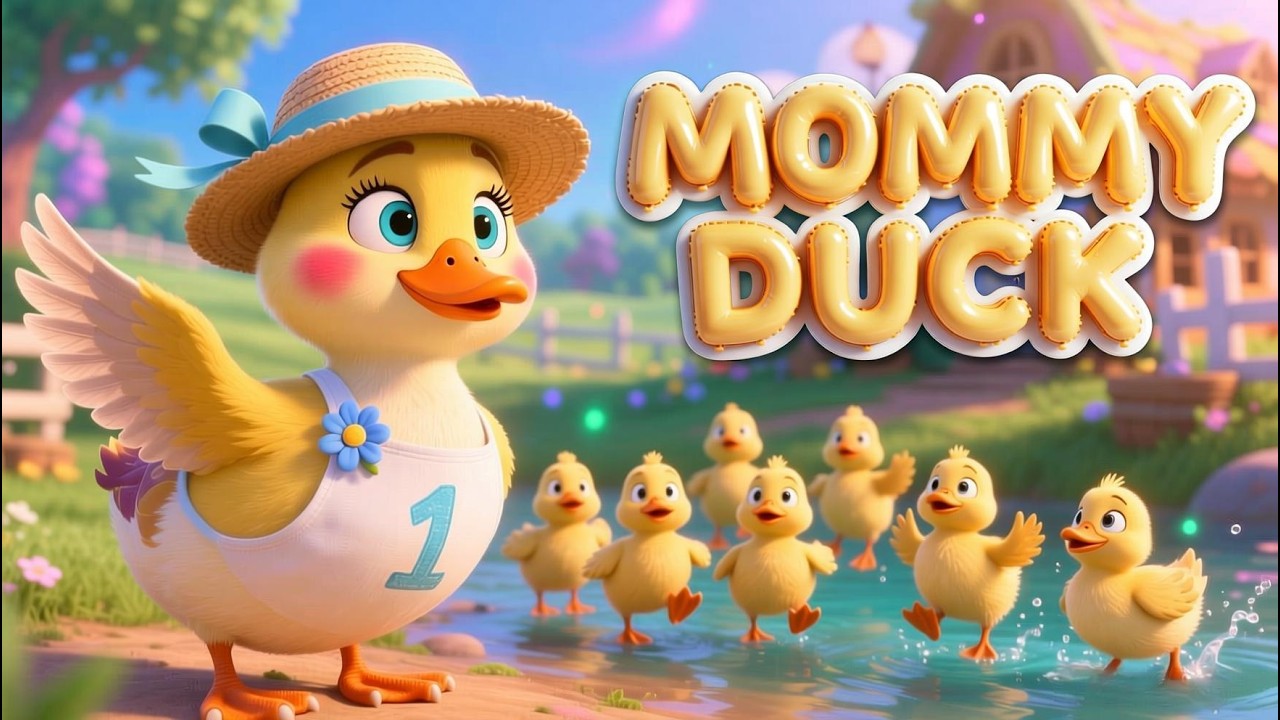 Learn Numbers 1 to 7 with Mommy Duck 🦆 | Counting Song for Kids | Quack Quack Song
