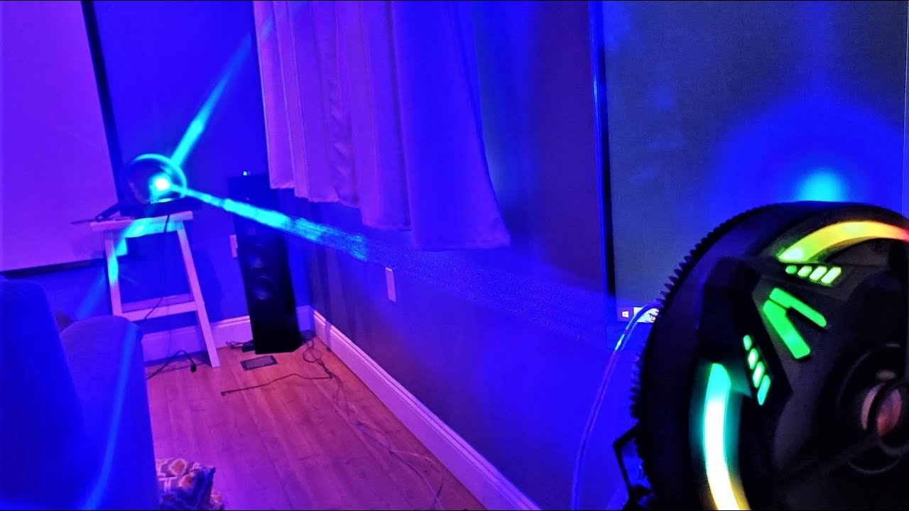 100 Watt Hand Held Laser Pistol Melts Metal!