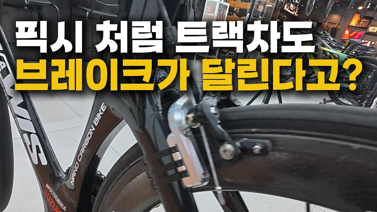 픽시처럼 트랙차도 브레이크가 달릴 수 있다고?