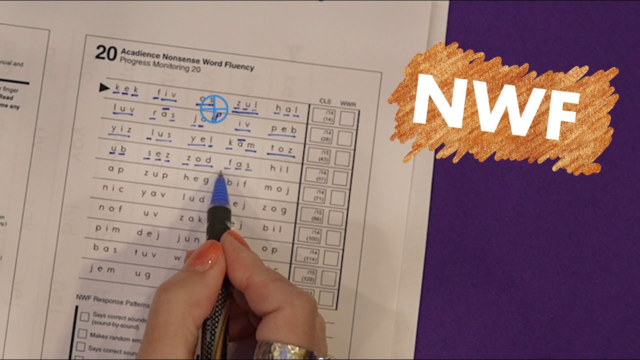 Administering and Scoring Nonsense Word Fluency (NWF) Reading Assessments