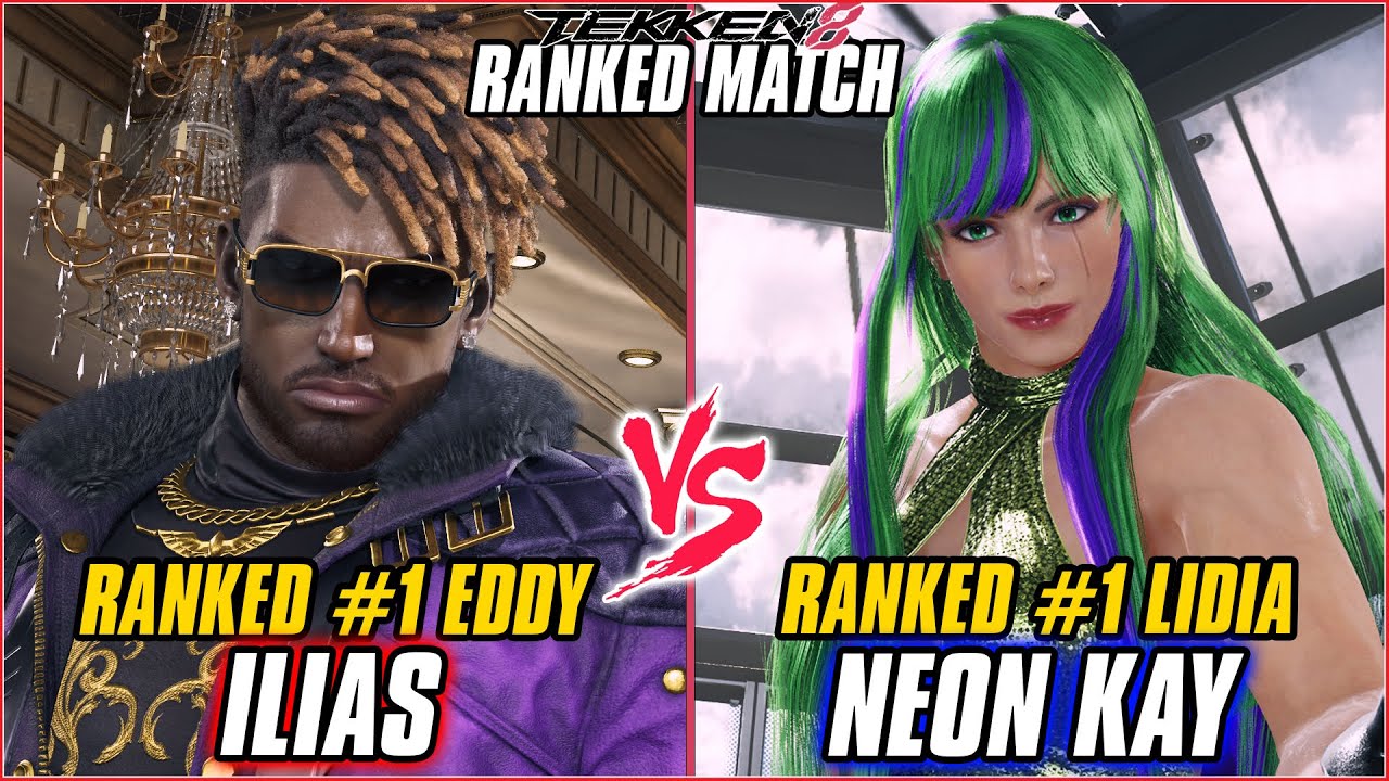 TEKKEN 8 ▰ ILIAS (#1 Ranked Eddy) vs NEON KAY (#1 Ranked Lidia) ▰ T8 RANKED GAMEPLAY