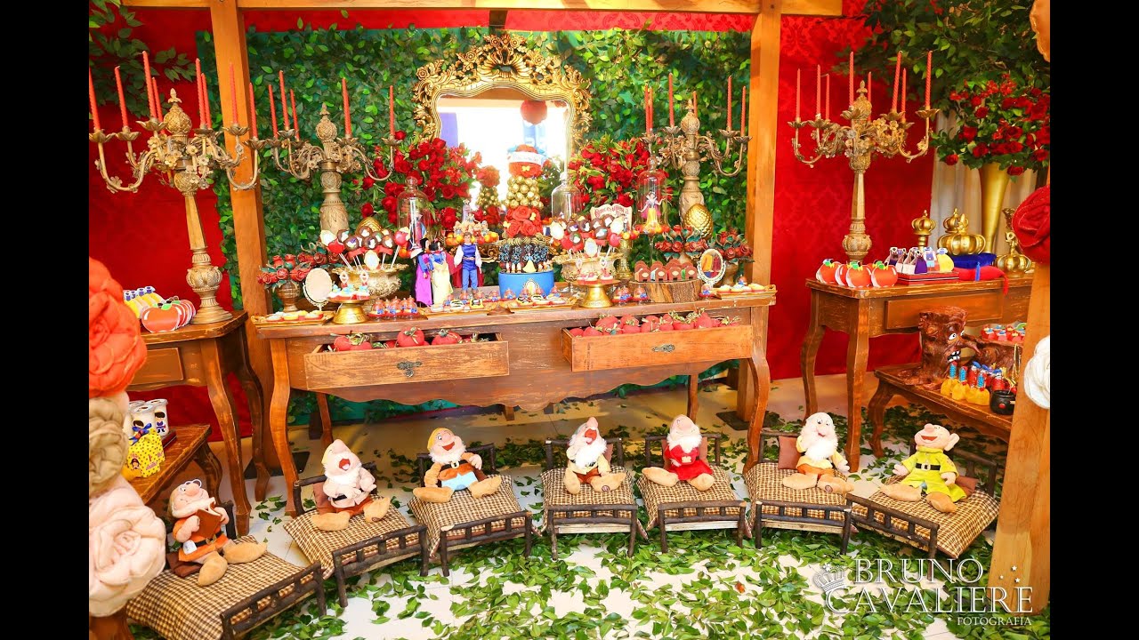 Decoração Branca de Neve - Buffet Mundo Kids