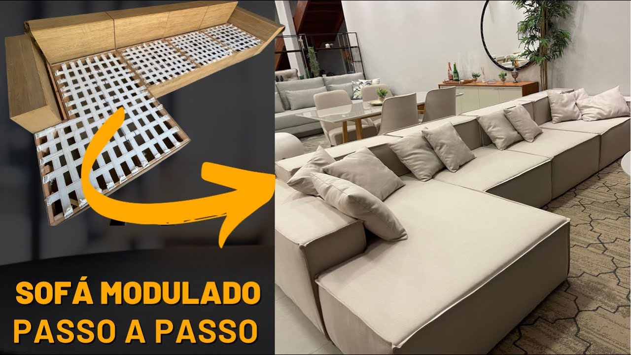 Sofá modulado decoracão passo a passo parte 2