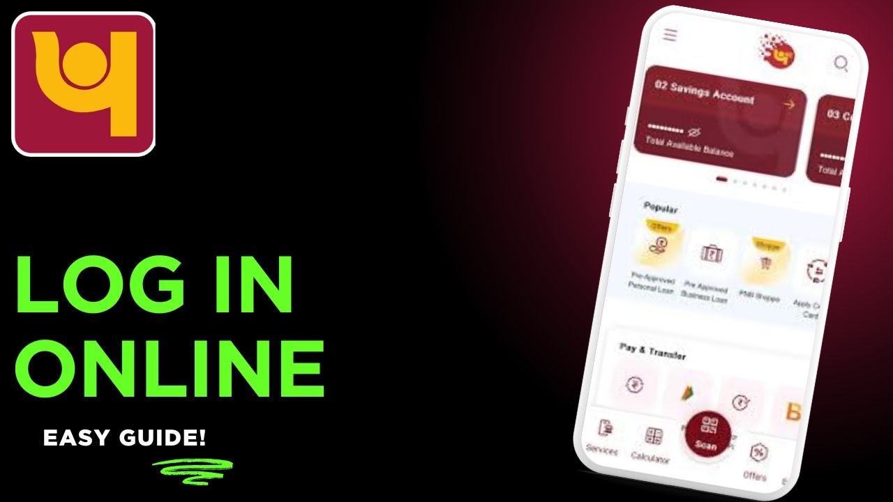 How to login to Punjab National Bank online banking -India