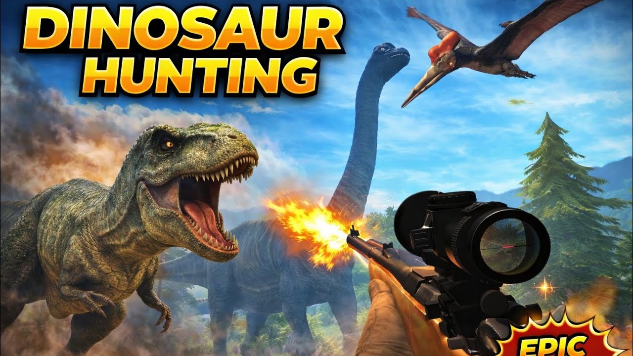 Epic Dinosaur Hunt 🦕 | Jungle Survival Gameplay #Dinosaur #HuntingGame