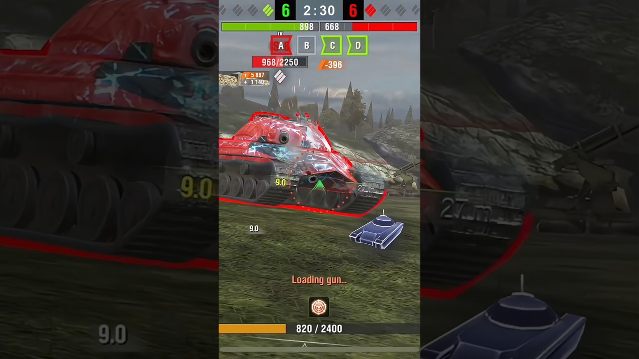 Rinoceronte | 6 Kills, 1vs3 & 6855 DMG | #worldoftanksblitz #wotblitz #shorts #танки