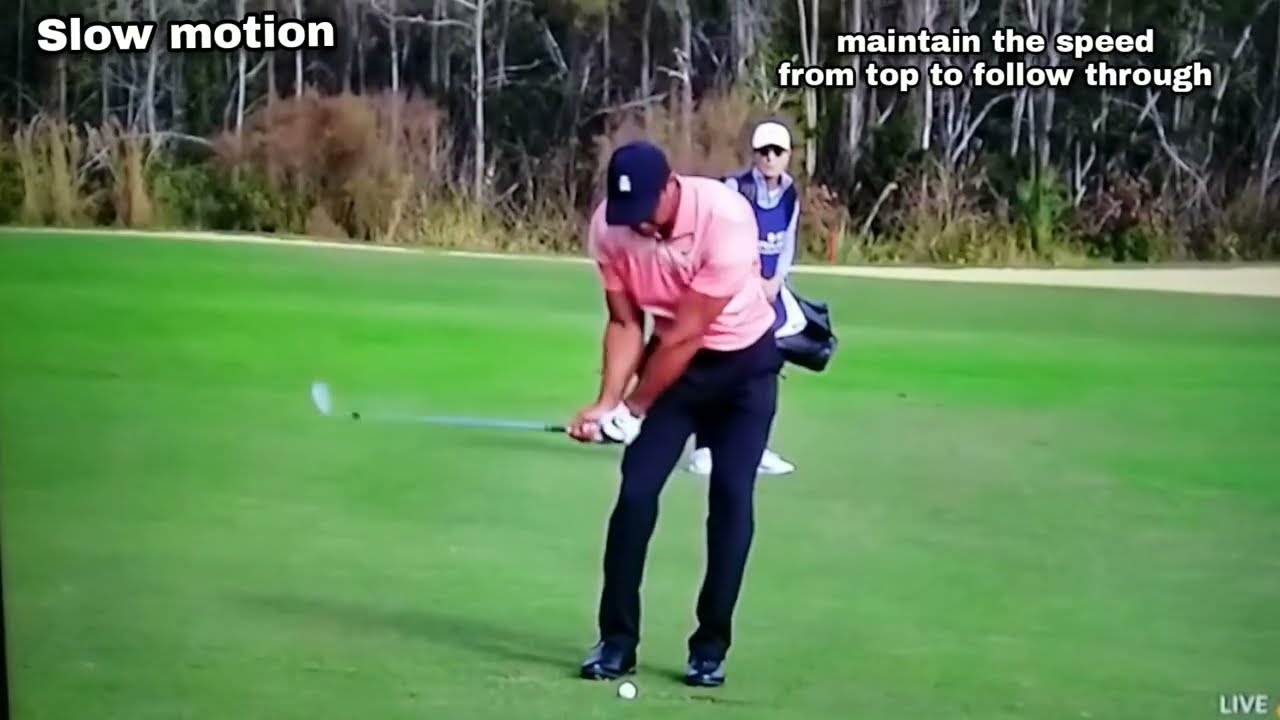 Tiger Woods, BEST CHIP SHOT! Super Slow Motion 8230 FPS