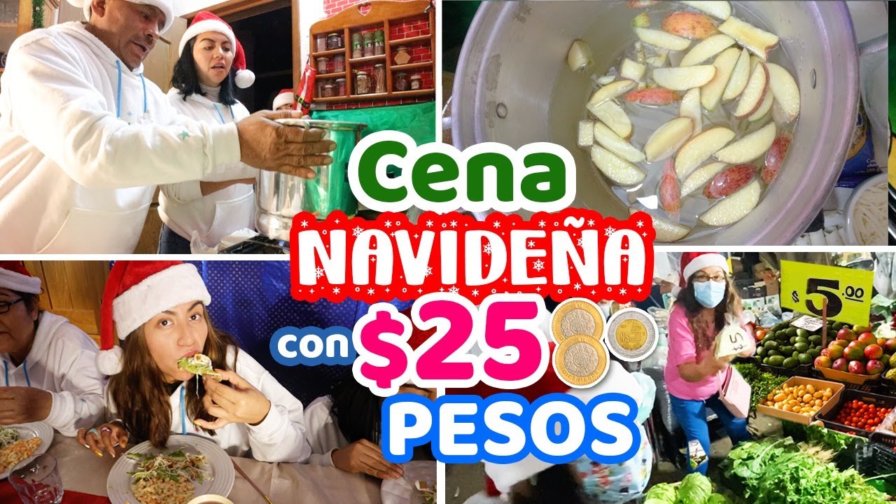 07-🍳COMIENDO con 25 PESOS🌮🍅 ¡PONCHE, ENSALADA DE FRUTAS Y TACOS!😱¿LO LOGRAMOS? | NAVIDAD MERLIN