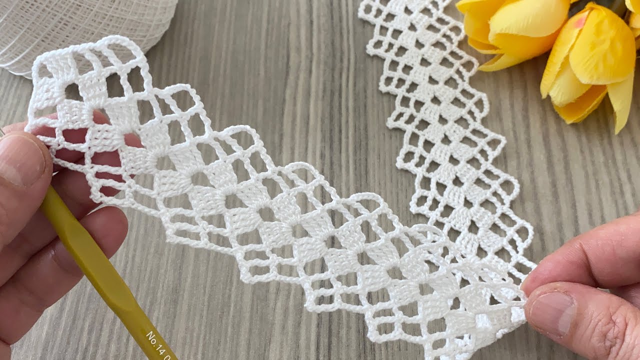 🤍Incredibly Easy and Beautiful Crochet Pattern🤍 How to Make a Lace Edging for Beginners