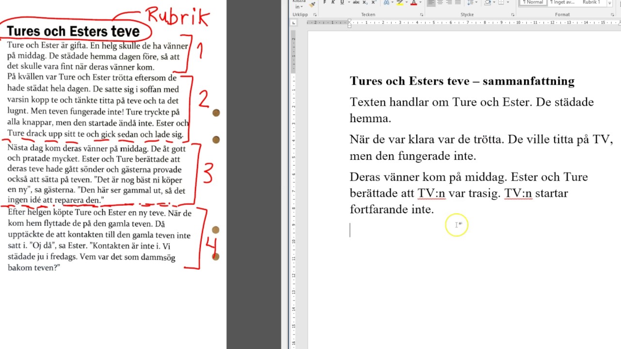 Sammanfatta en text - 3