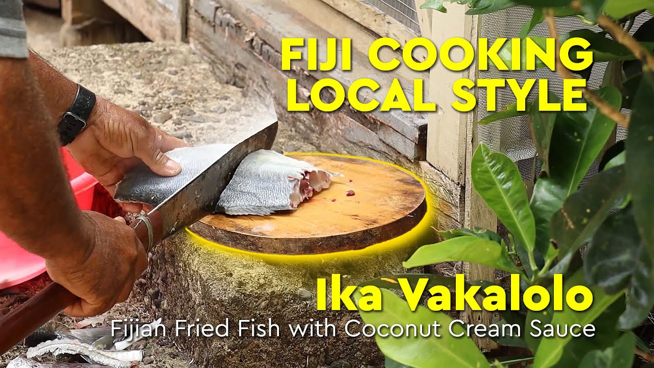 Fijian Cooking Local Style - Ika Vakalolo  |  First ever fish caught!