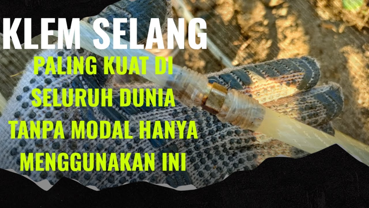 Cara klem selang tekanan tinggi menggunakan senar, 1000x lebih kuat dari klem besi dan kawat