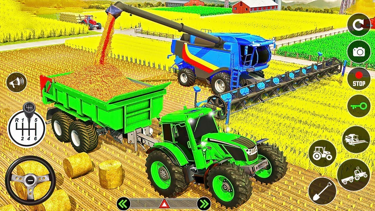 Modern Farm Tractor Driving Games _ Android Gameplay