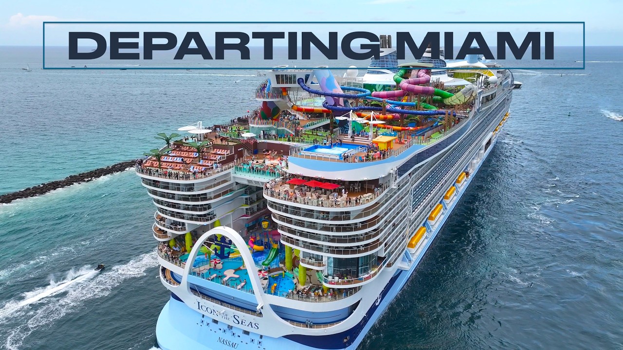 SIX CRISE SHIPS DEPARTING PortMiami iN STUNNING 4K #cruseliners 🚢
