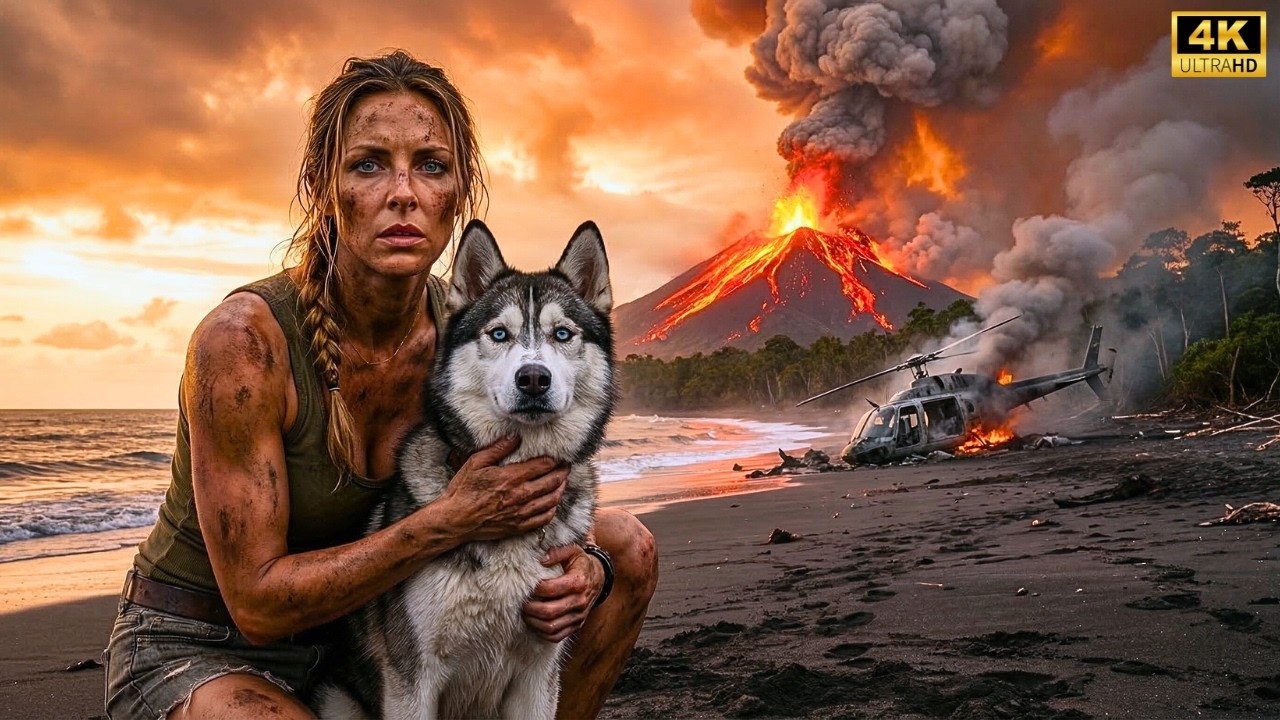 Rescate y supervivencia tras una erupción volcánica en una isla remota | Lealtad y Resistencia(ASMR)