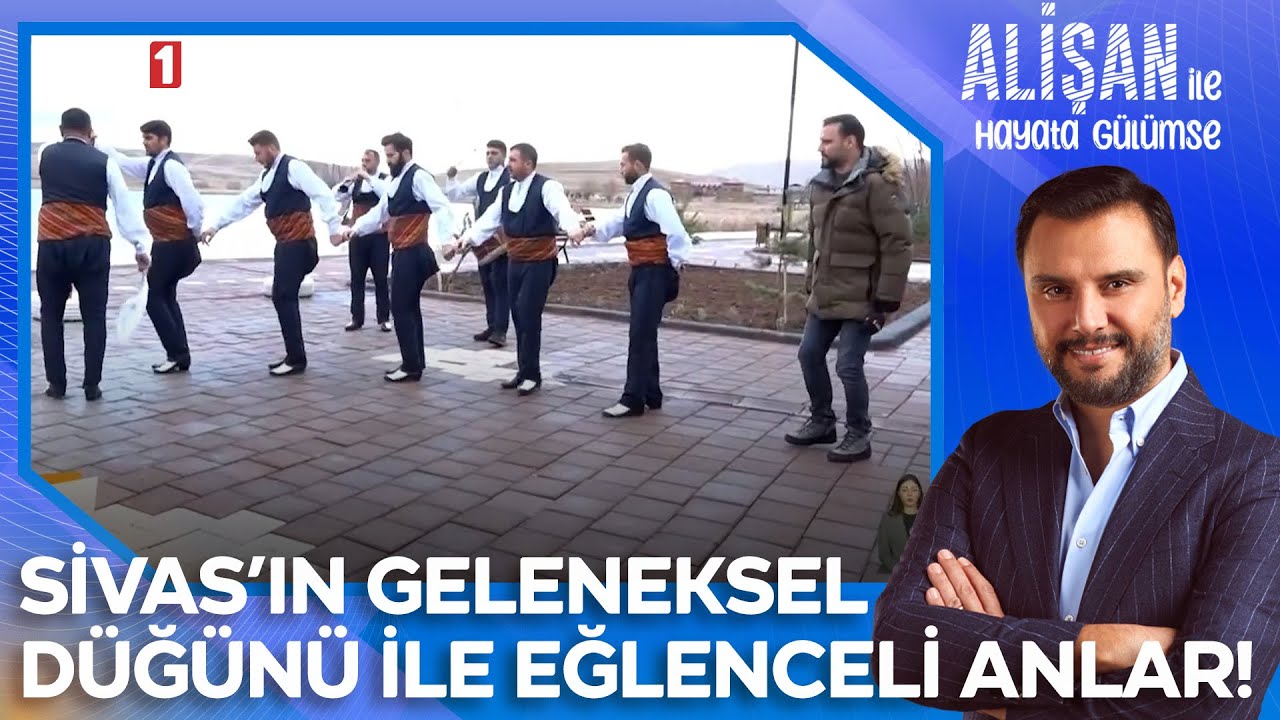 Alişan Sivas'ta geleneksel düğüne katıldı, Hafik ağırlaması oynadı! | @AlisanileHayataGulumseTRT