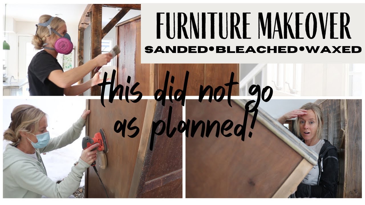 Bleached Wardrobe~Furniture Makeover~Furniture Restoration~Bleaching Furniture~Stripping Furniture