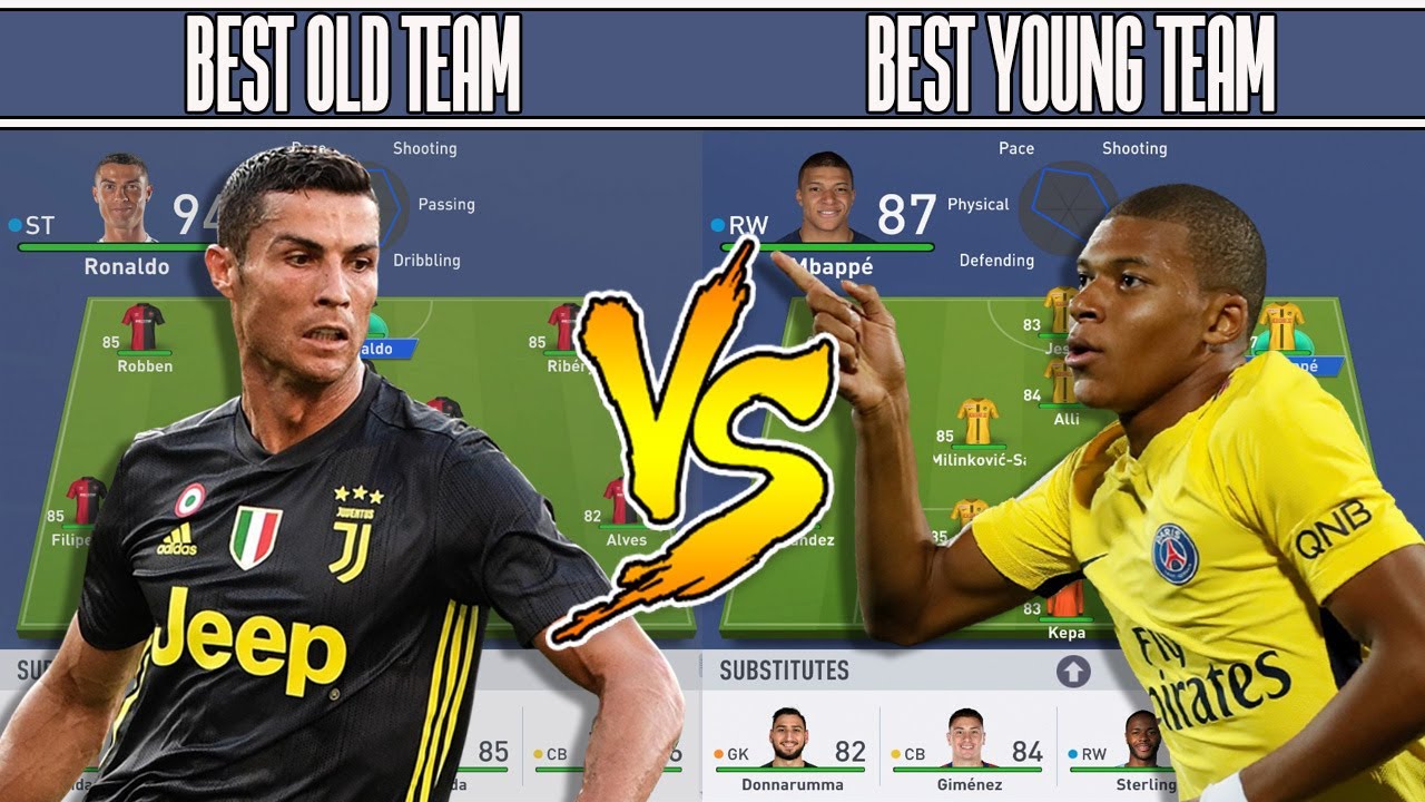 BEST OLD TEAM 👴 VS BEST YOUNG TEAM 👶 FIFA 19 EXPERIMENT! FT. RICH LEIGH