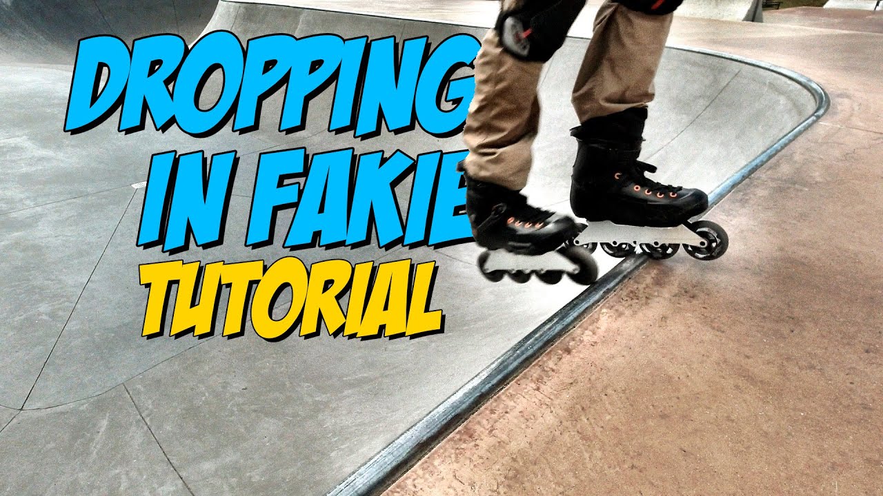 How to DROP IN FAKIE (Backwards) on Rollerblades
