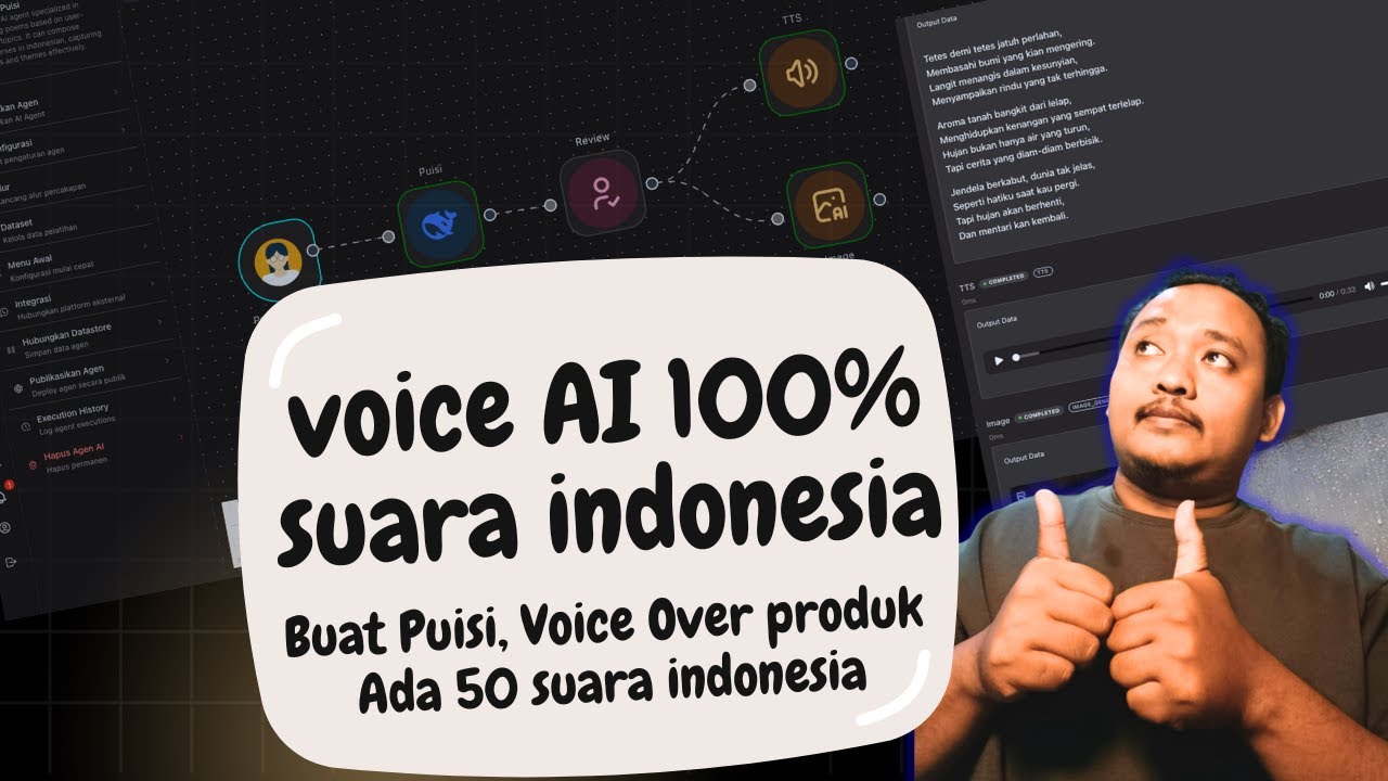 Bikin Voice Over AI Suara Indonesia Realistis! 50+ Pilihan Suara Siap Pakai 🎤 (Puisi, Iklan, dll)