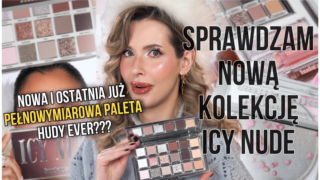 Nowa kolekcja od Huda Beauty❄️- Testuję ostatnią dużą paletkę i rozświetlacz jak kolonia bakterii😅