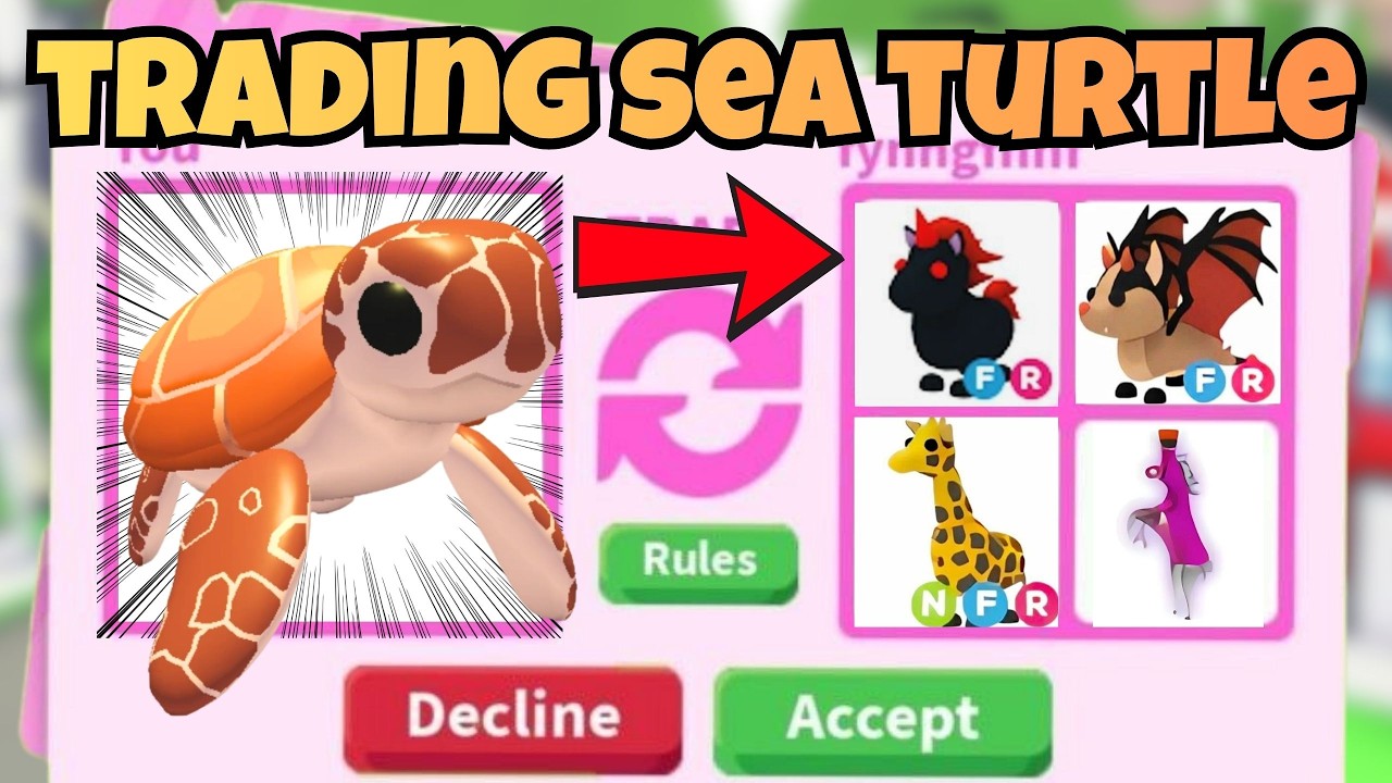 TRADING SEA TURTLE! Sea Turtle Update: My BEST Adopt Me Trade Ever! 🐢🔥 ROBLOX