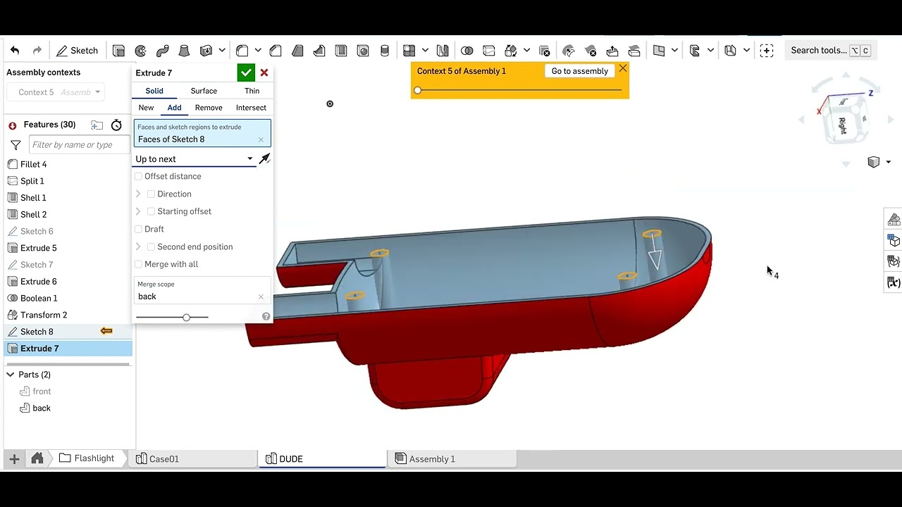 Edit in Context, OnShape design tips 01