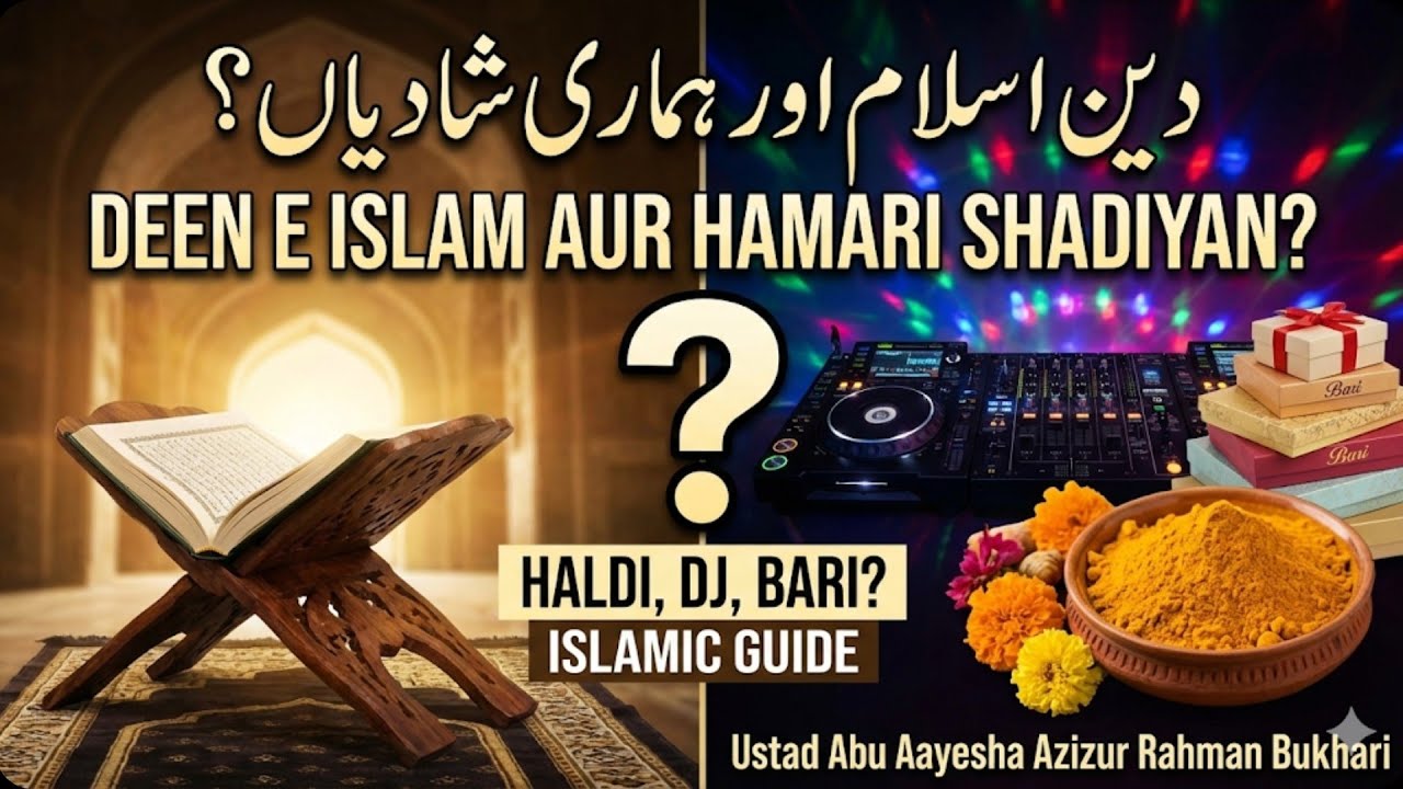 [14] Muslim Shadi Kaise Ho? Fuzool Kharchi Aur Haram Rasmon Se Bachen - Ustaad Abu Ayesha Bukhari 