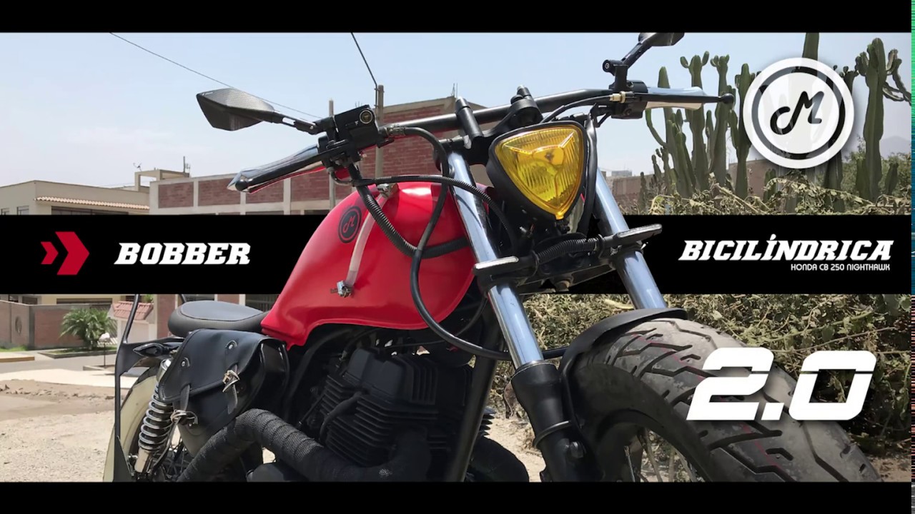 Honda cb 250 Nighthawk transformada a Bobber