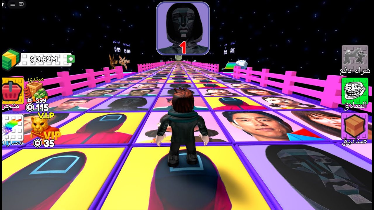 ONE MISTAKE = GAME OVER ROBLOX ULTIMATE SQUID GAME GLASS BRIDGE CHALLENGE DAY 4