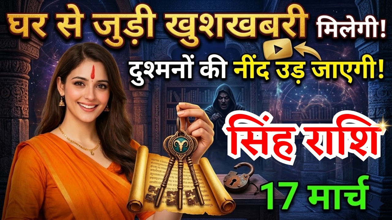 17 मार्च, सिंह राशि वालों घर से जुड़ी खुशखबरी मिलेगी, Singh Rashi, आज का राशिफल