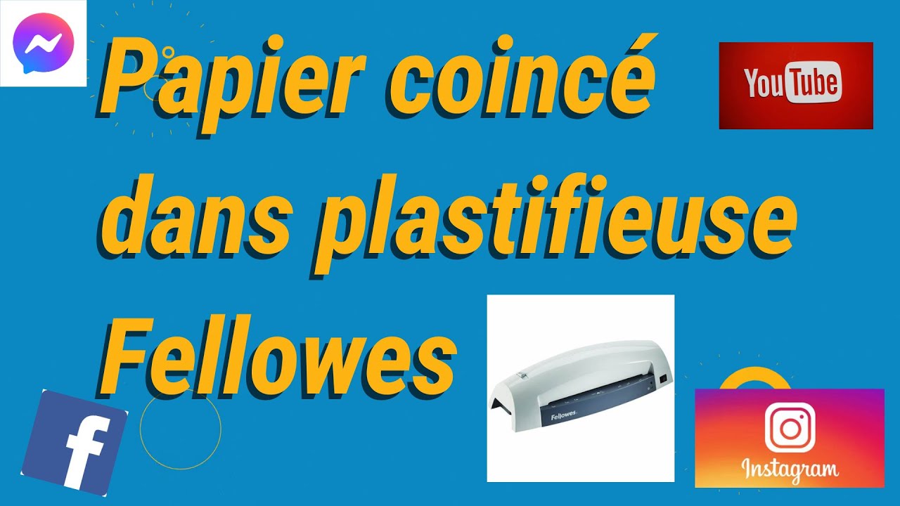 Papier coincé plastifieuse Fellowes