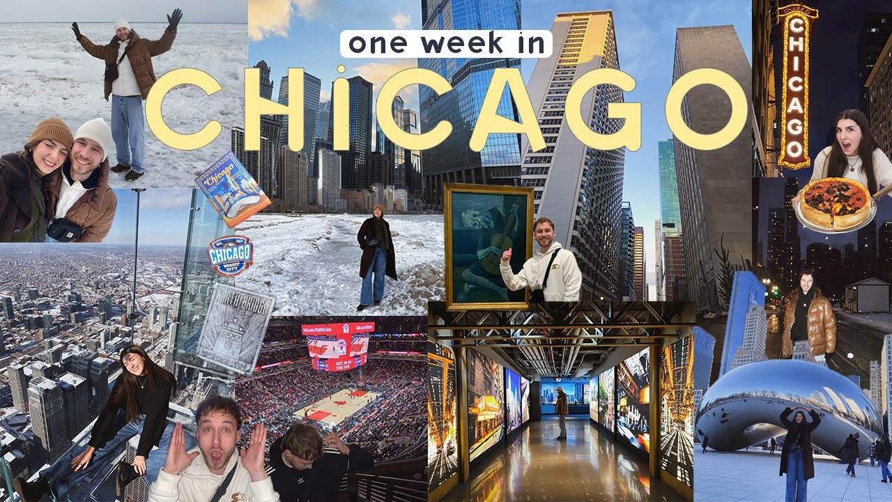 British Couple’s First Time in America | A Snowy Chicago Travel Vlog