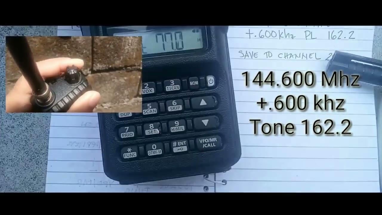 ICOM IC V80 How to program manually