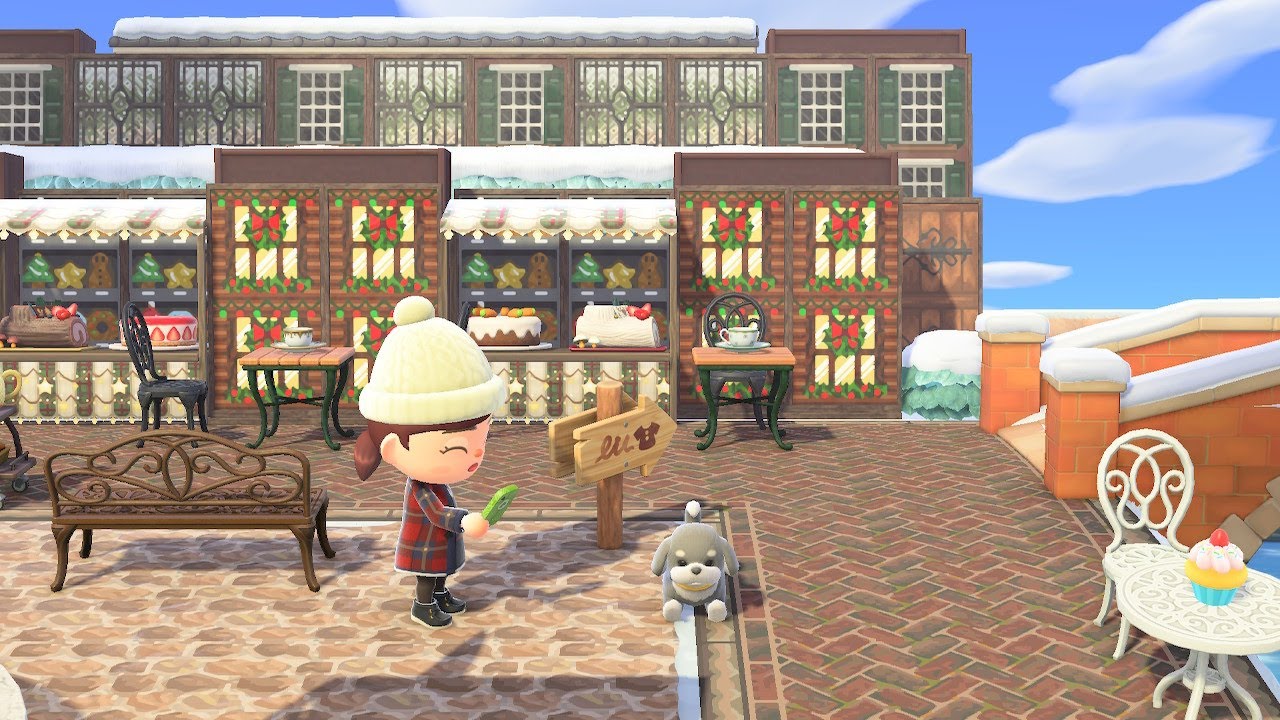 A Cafe & Bakery | European Inspired Canal: Part One | Speed Build | Animal Crossing New Horizons