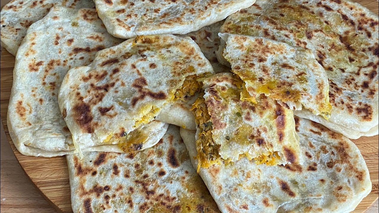 مسمن بالخميرة البلدية بحشوة الجزر carottes 🥕 🥕🥕💯😋
