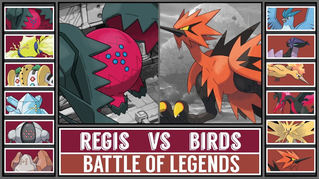 Battle of Legends: REGIS vs BIRDS! (Pokémon Crown Tundra)