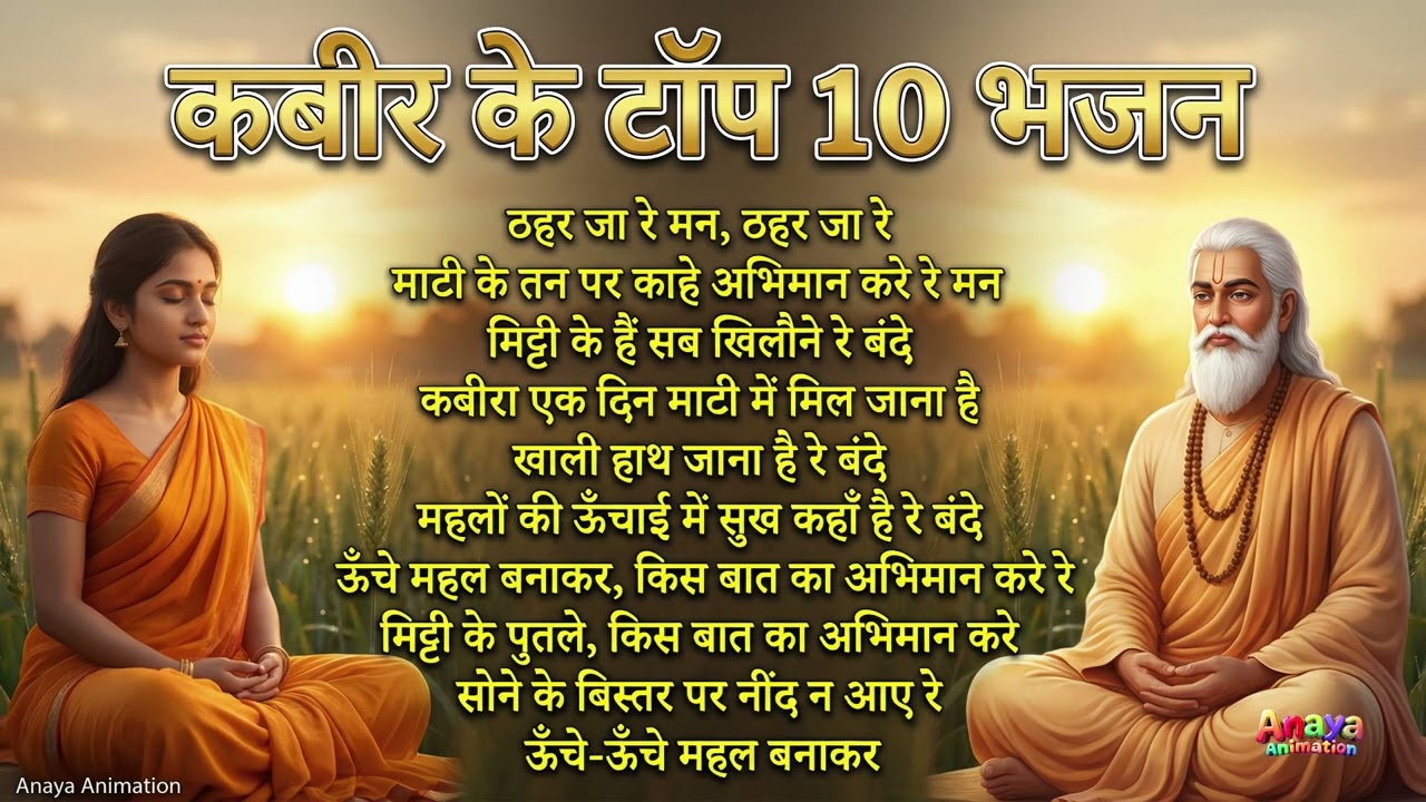 कबीर के Top 10 भजन | मन को शांति देने वाले कबीर के मधुर बोल | Kabir Bhajan Mashup 2026या