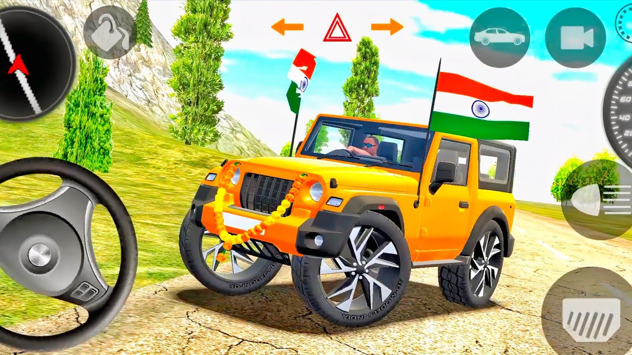 Modified Mahindra thar mp golden 🚗🚗 gadi bala game .Car games android 2025