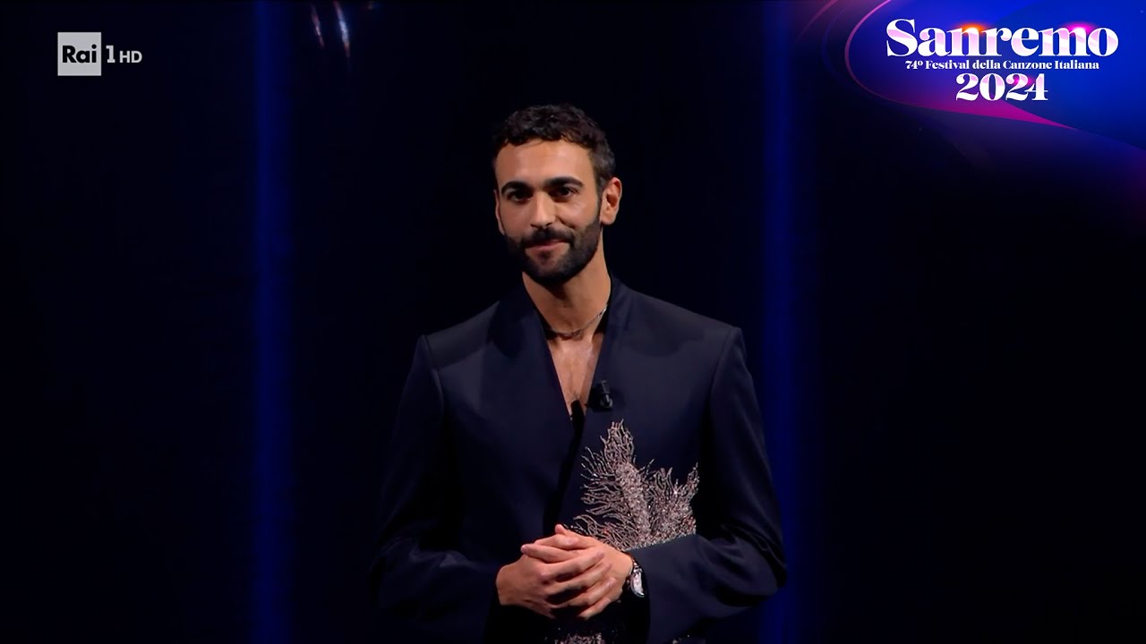 Sanremo 2024 - La dedica di Marco Mengoni a Sanremo
