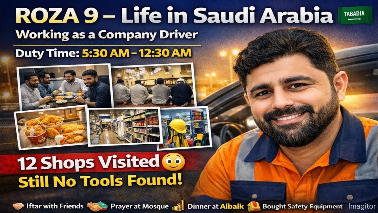  Company Driver Life in Saudi Arabia 🇸🇦 Daily Work Routine in Dammam & Al Khobar Ramadan Vlog ROZA 9